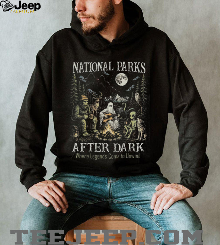 National Parks Bigfoot Ghost Alien Camping Nature Shirt