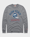 New York Giants Throwback Helmet Long Sleeve Tee