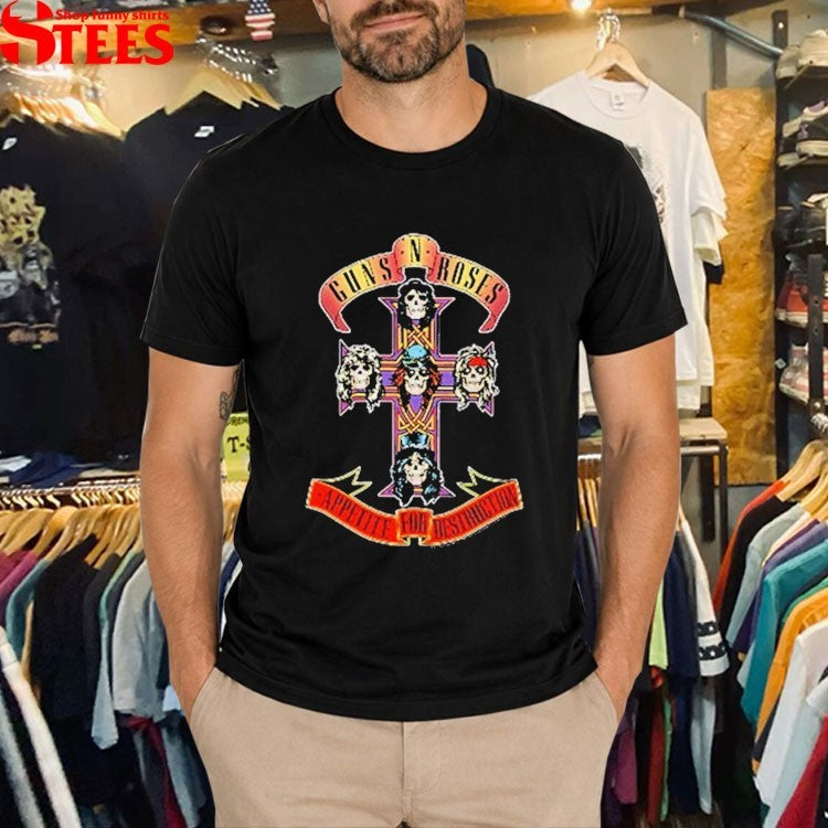 Guns N’ Roses Appetite For Destruction Cross T-shirts