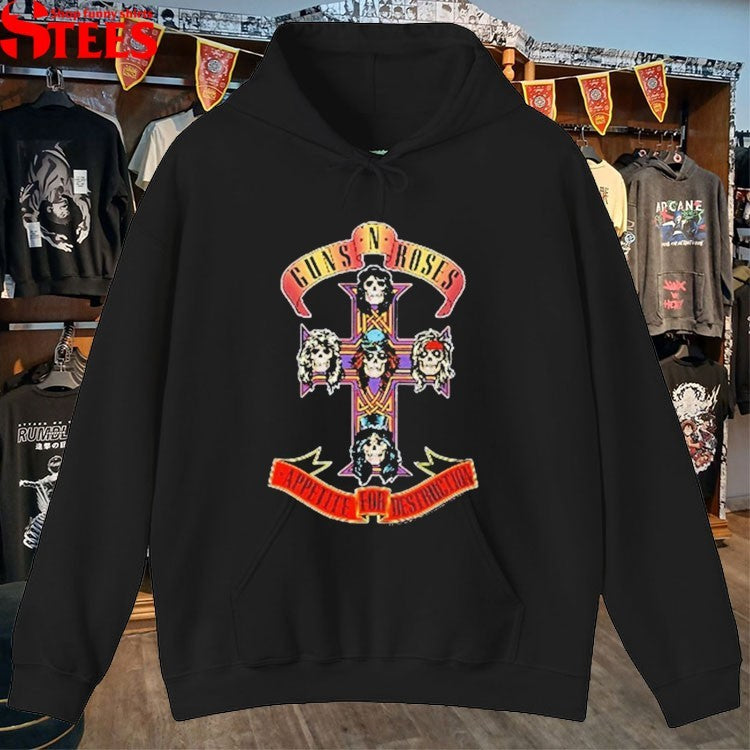 Guns N’ Roses Appetite For Destruction Cross T-shirts