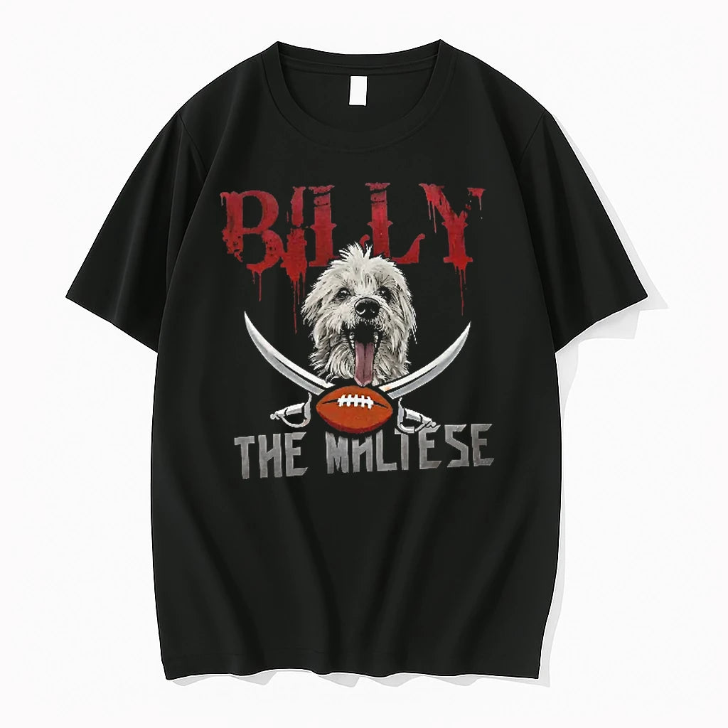 Officials Billy The Maltese Tampa Bay Buccaneers Football Dog T Shirt Sweater