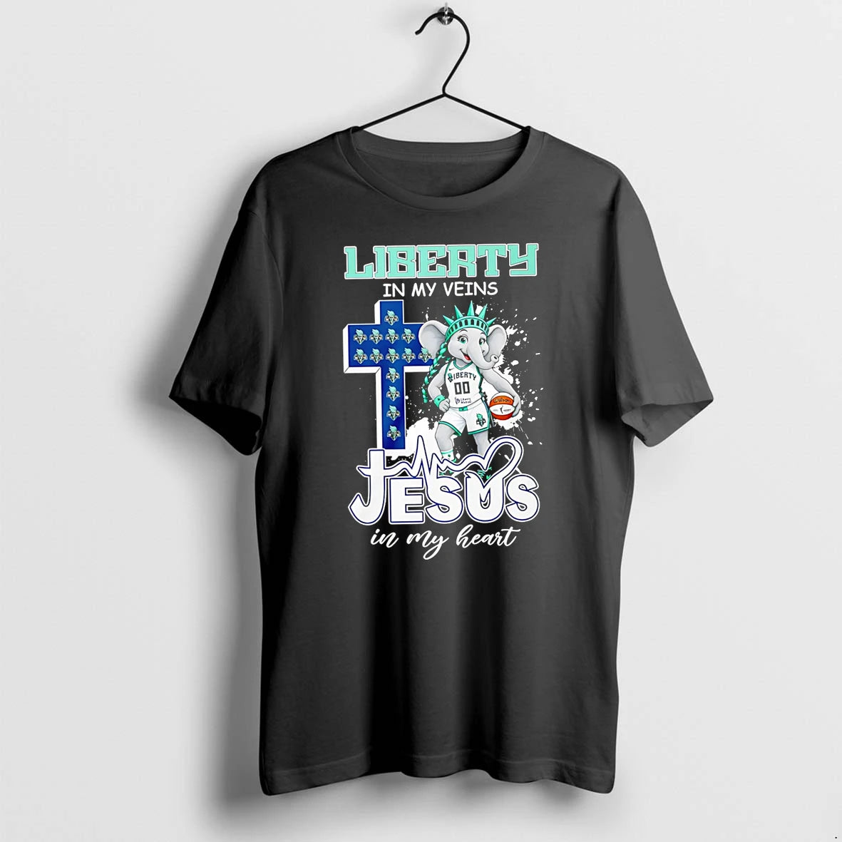 Officials Liberty In My Veins Jesus In My Heart New York Liberty Elephant