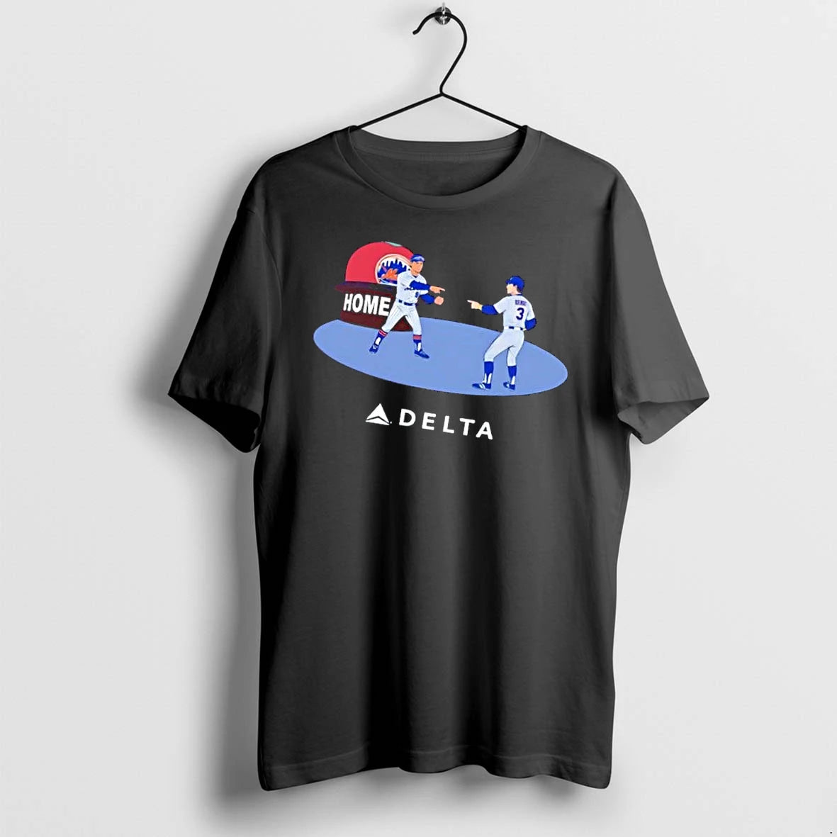 Officials New York Mets Mlb Delta Home Cartoon Baseball Players Pointing Meme Mens