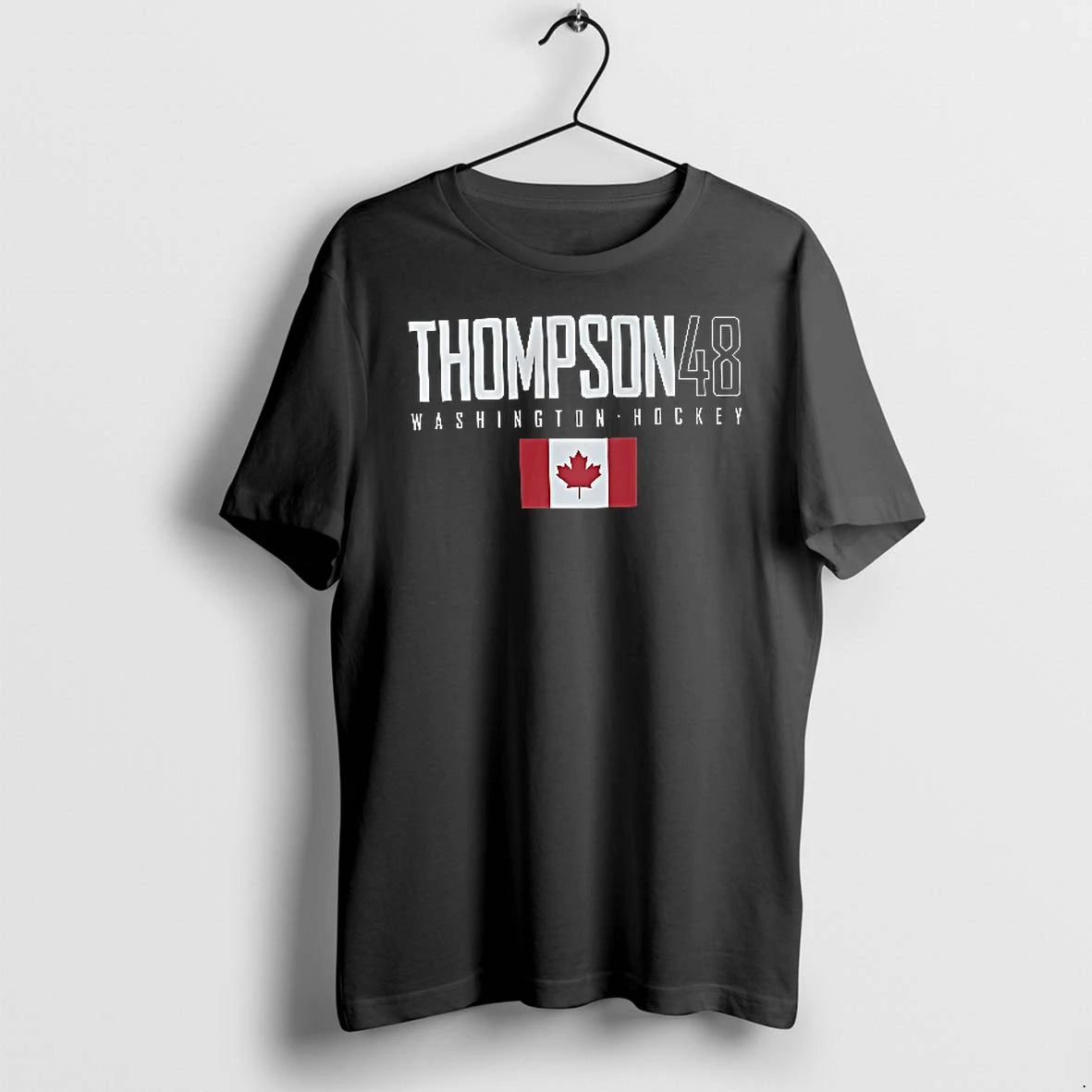 Officials Washington Hockey Thompson 48 Canadian Flag Red Maple Leaf Youth T Shirt Sweater