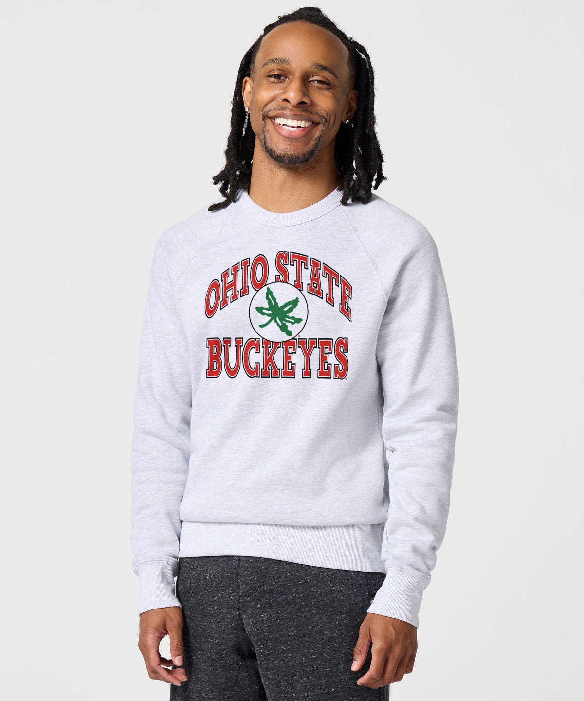 Ohio State Buckeye Leaf Arch Crewneck
