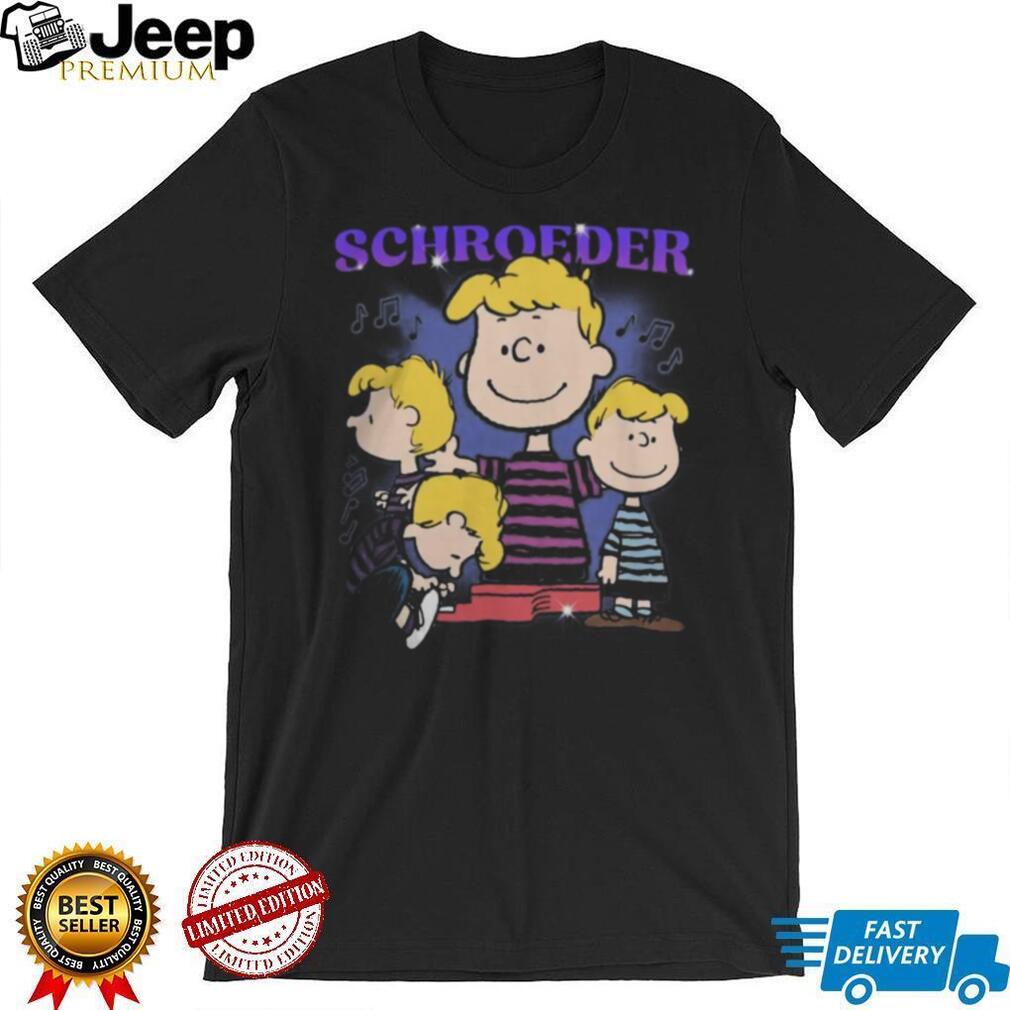 Peanuts Schroeder Piano Player Music Notes Retro Shirt