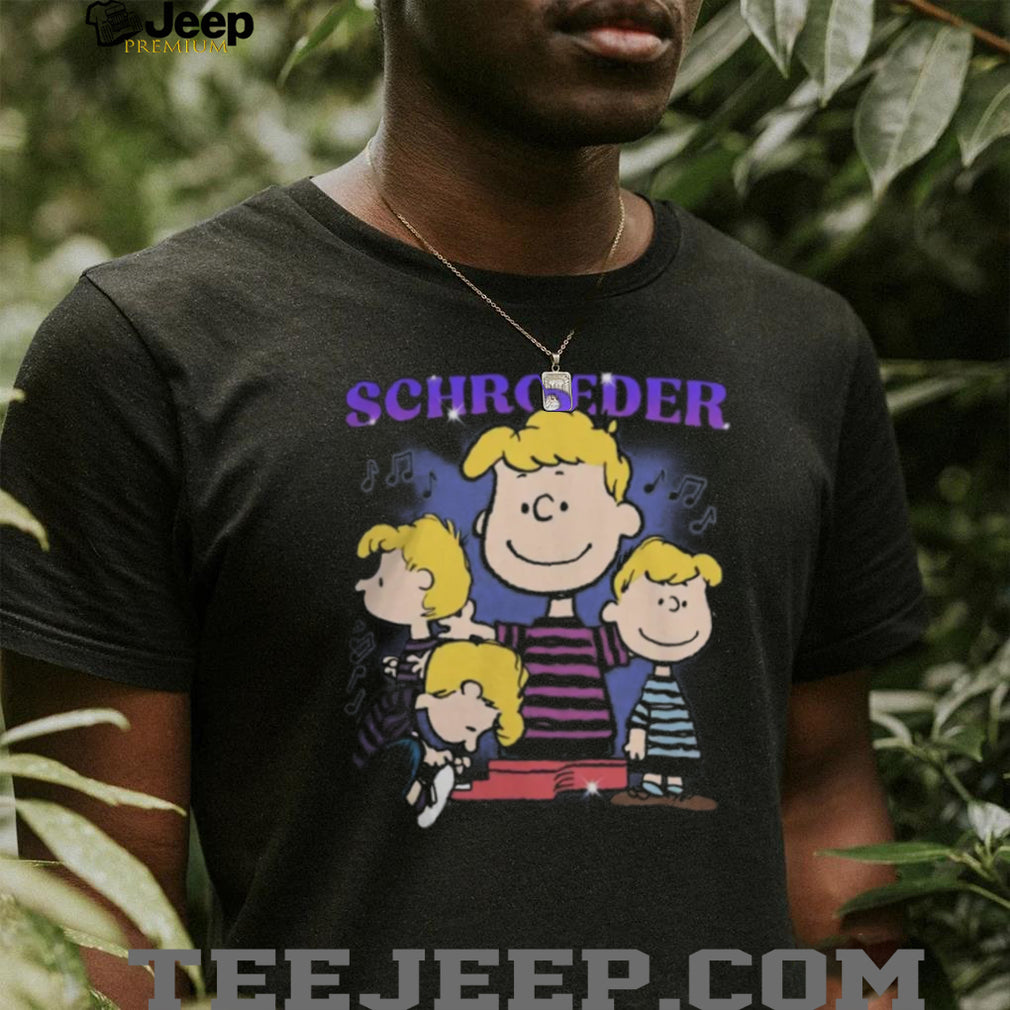 Peanuts Schroeder Piano Player Music Notes Retro Shirt