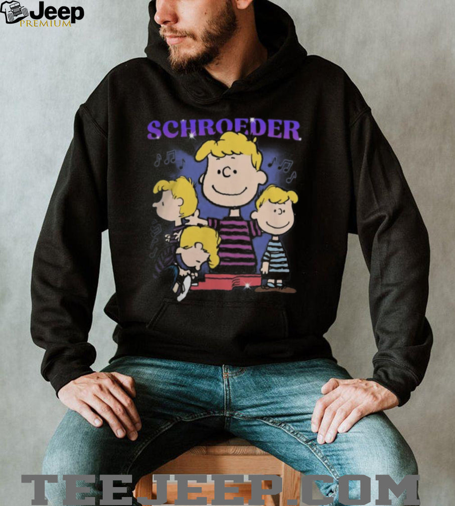 Peanuts Schroeder Piano Player Music Notes Retro Shirt