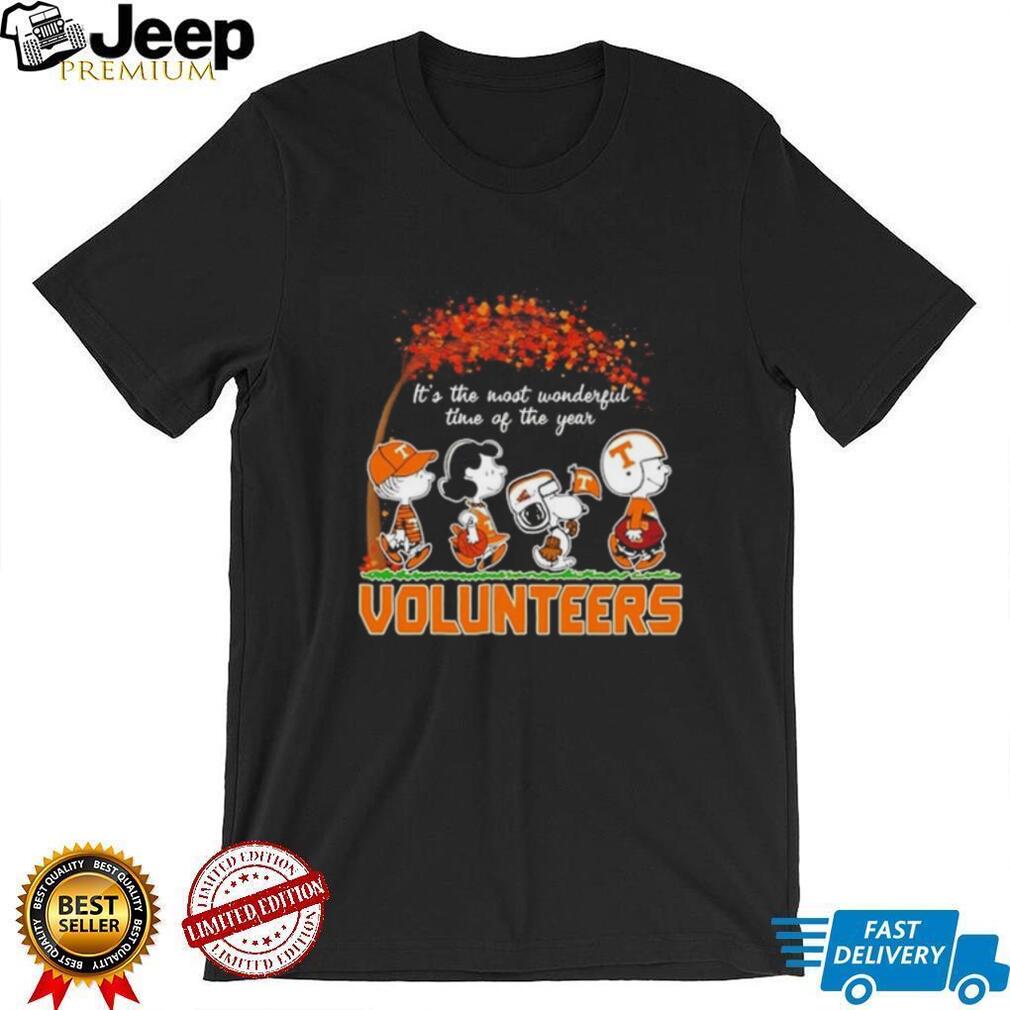 Peanuts x Tennessee Volunteers It’s the Most Wonderful Time of the Year shirt