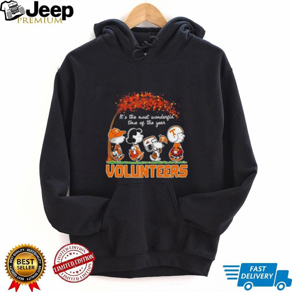 Peanuts x Tennessee Volunteers It’s the Most Wonderful Time of the Year shirt