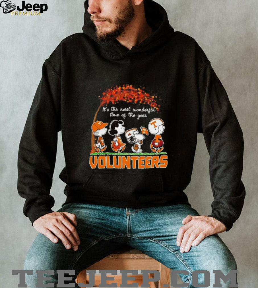 Peanuts x Tennessee Volunteers It’s the Most Wonderful Time of the Year shirt