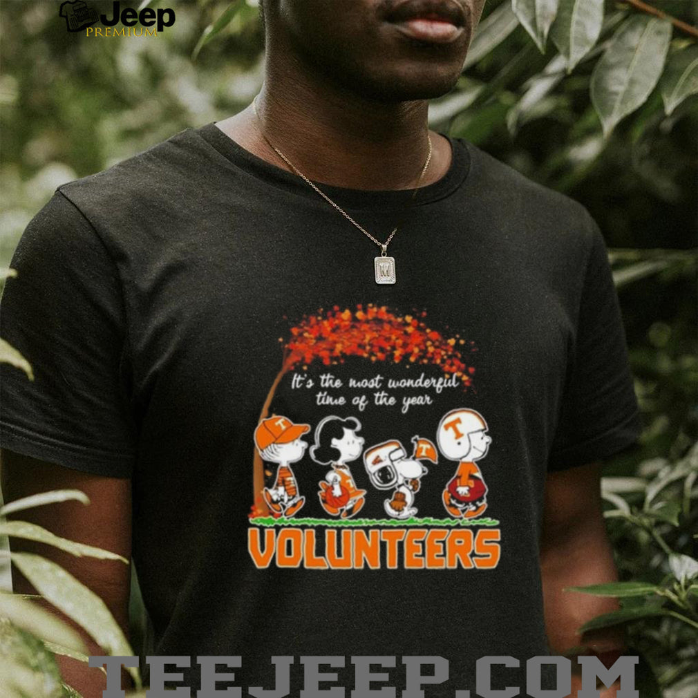 Peanuts x Tennessee Volunteers It’s the Most Wonderful Time of the Year shirt
