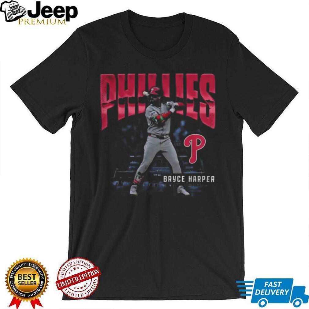 Philadelphia Phillies Bryce Harper Enlarged Player Graphic T Shirt