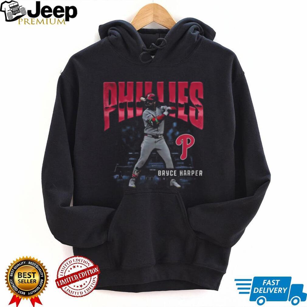 Philadelphia Phillies Bryce Harper Enlarged Player Graphic T Shirt