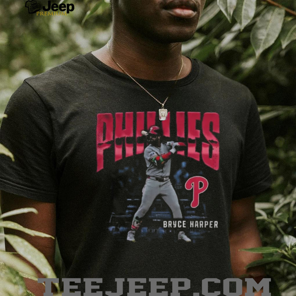 Philadelphia Phillies Bryce Harper Enlarged Player Graphic T Shirt