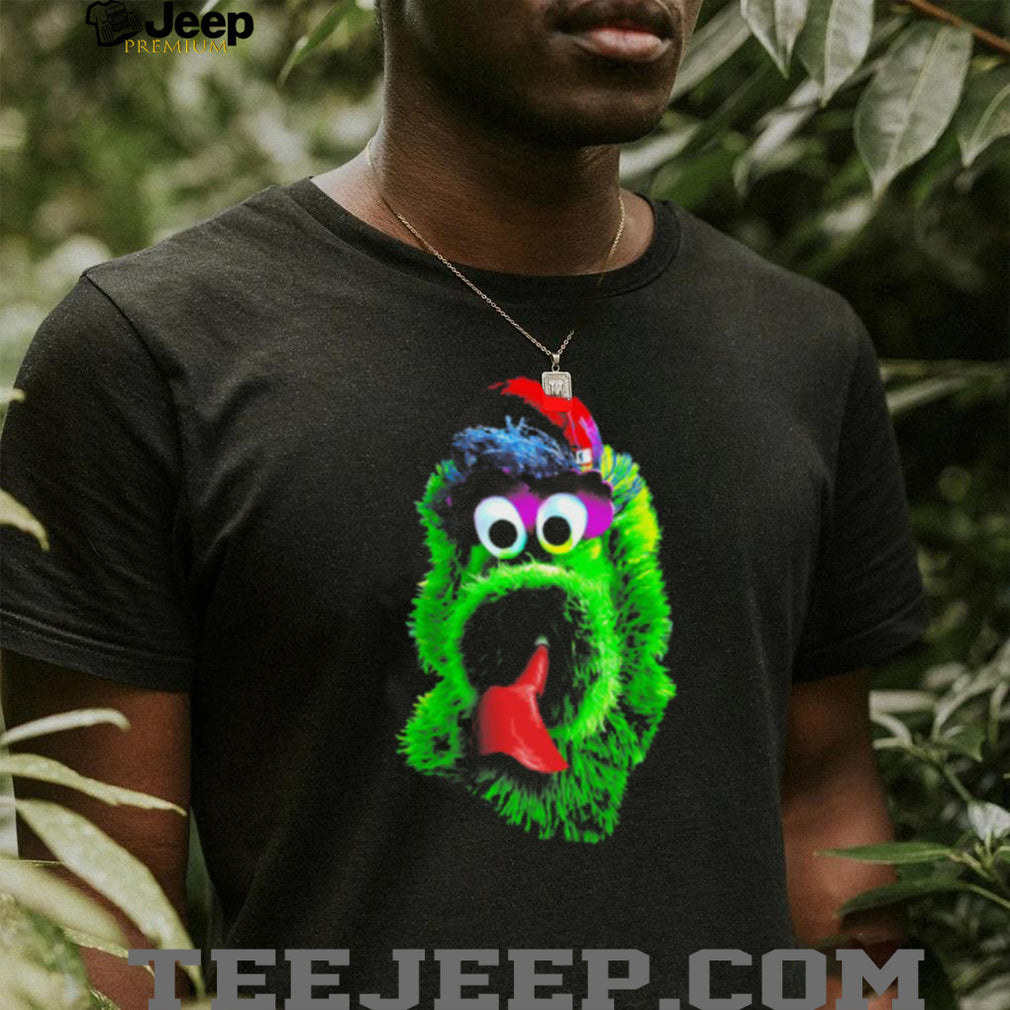 Philadelphia Phillies Mascot Green Monster Baseball Shirt