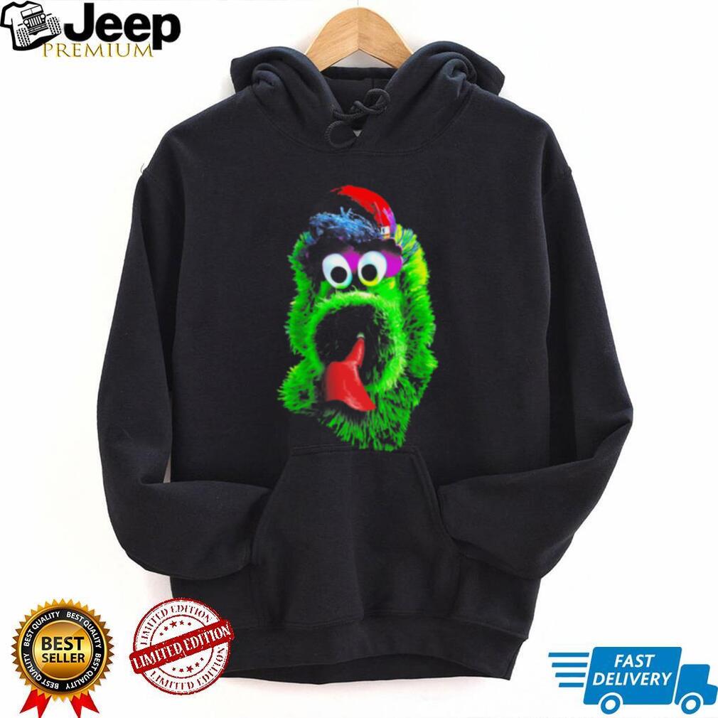 Philadelphia Phillies Mascot Green Monster Baseball Shirt