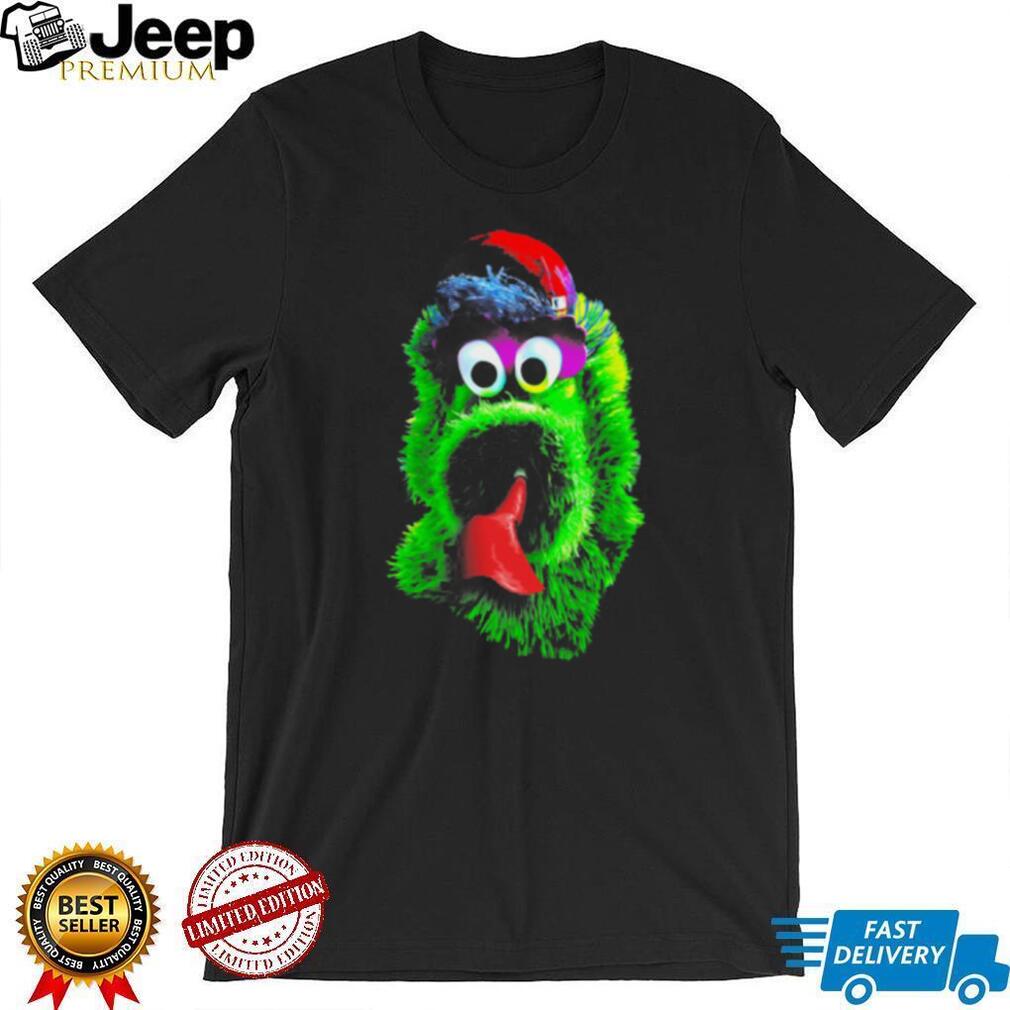 Philadelphia Phillies Mascot Green Monster Baseball Shirt