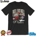 Philadelphia Phillies Mitchell & Ness Black Cooperstown Floral T Shirt