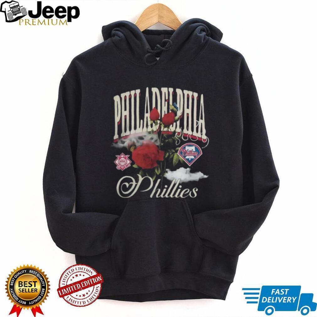Philadelphia Phillies Mitchell & Ness Black Cooperstown Floral T Shirt
