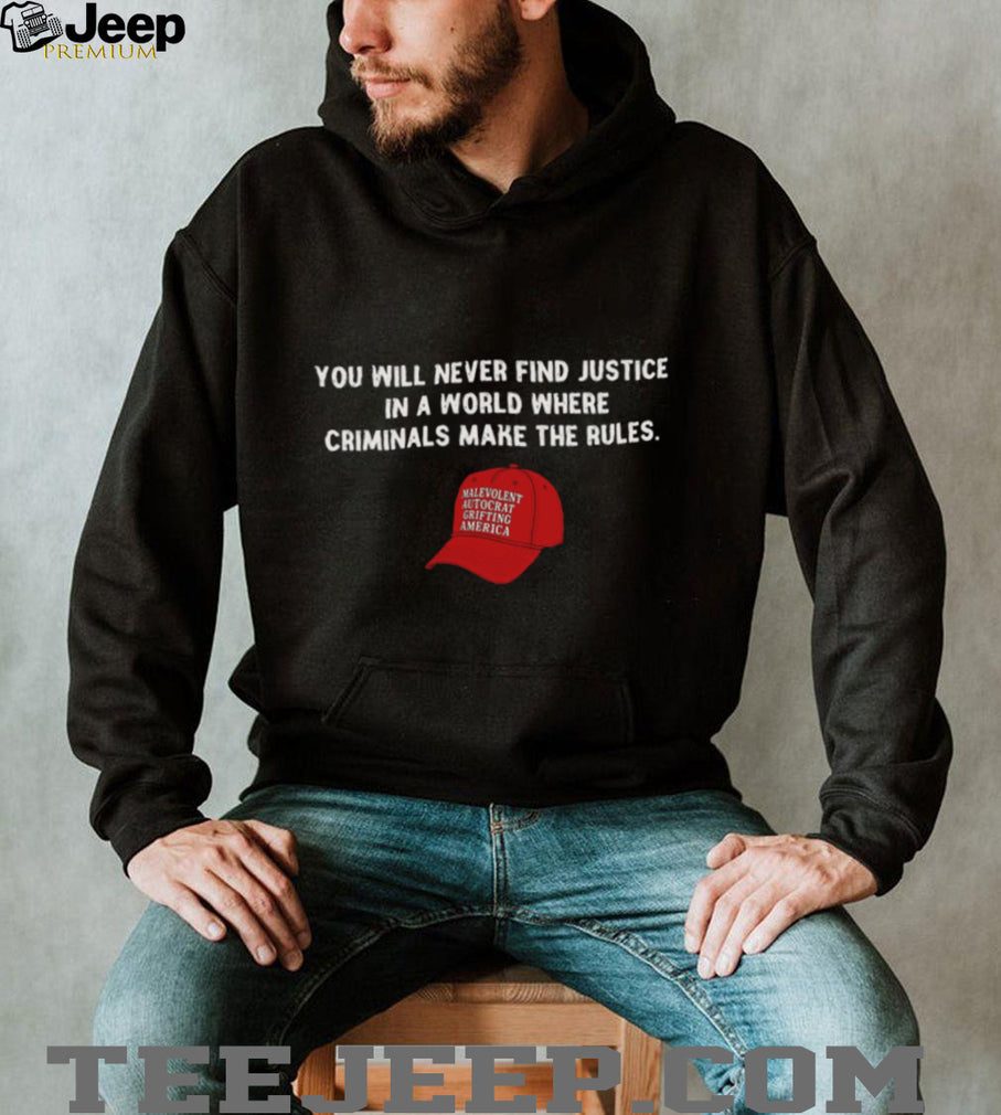 Political Satire Red Hat Criminals Make The Rules Shirt