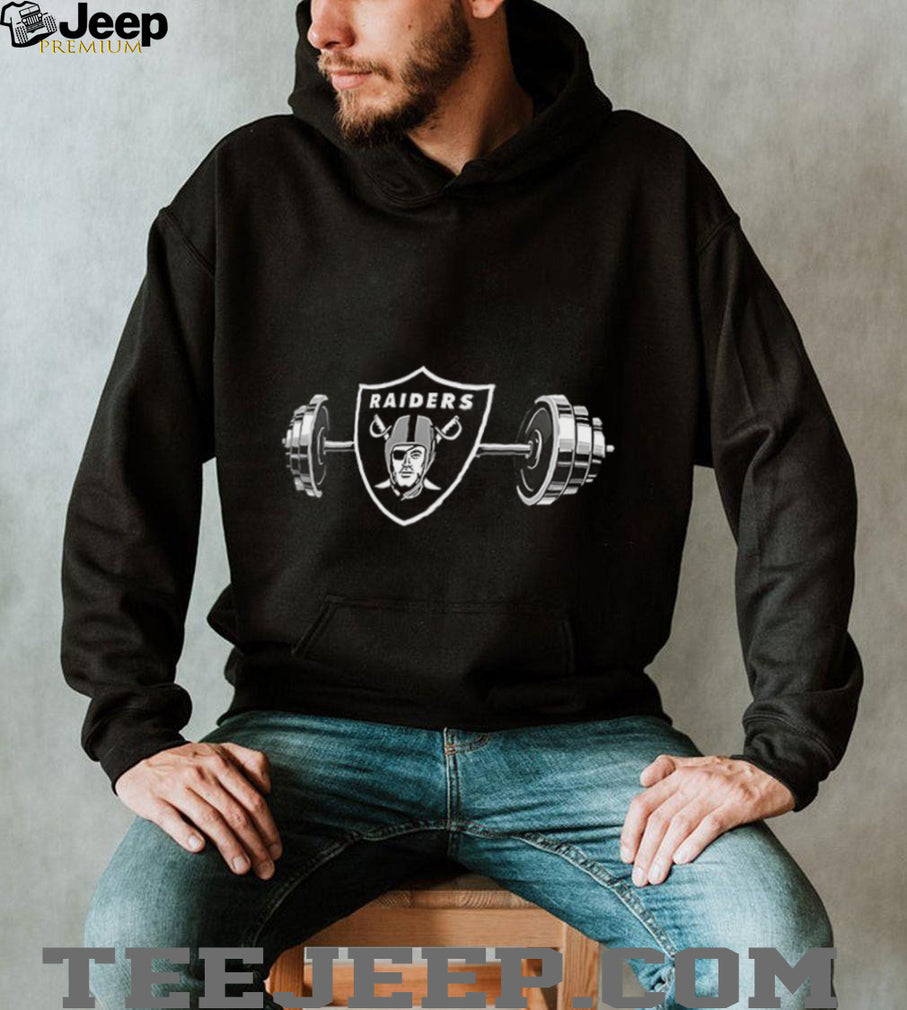 Raiders Barbell Las Vegas Football Weightlifting Spirit Of True Champions Shirt