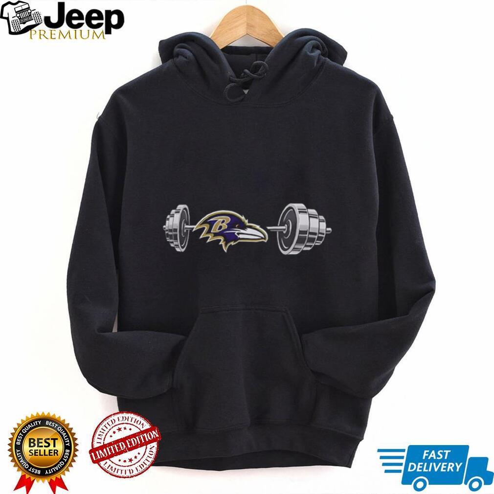 Ravens Barbell Baltimore Football Weightlifting Spirit Of True Champions Shirt