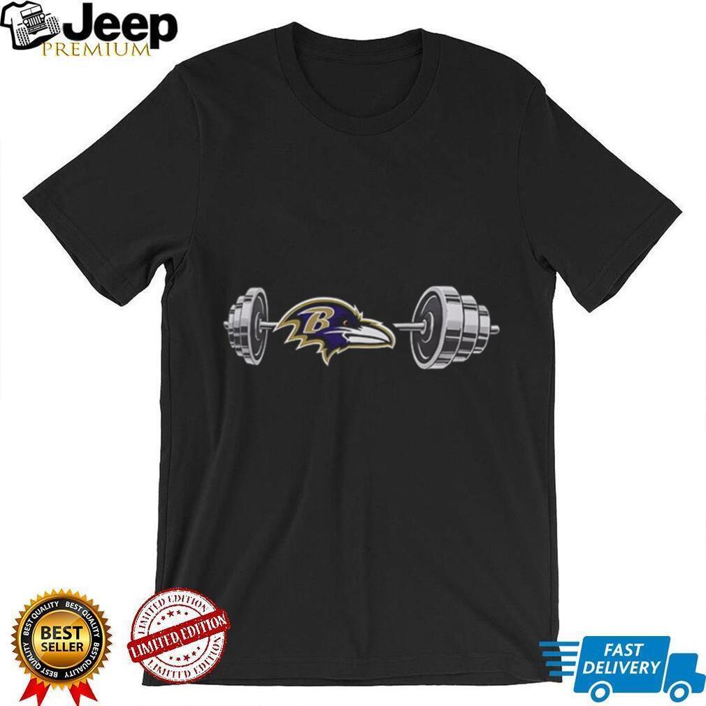 Ravens Barbell Baltimore Football Weightlifting Spirit Of True Champions Shirt