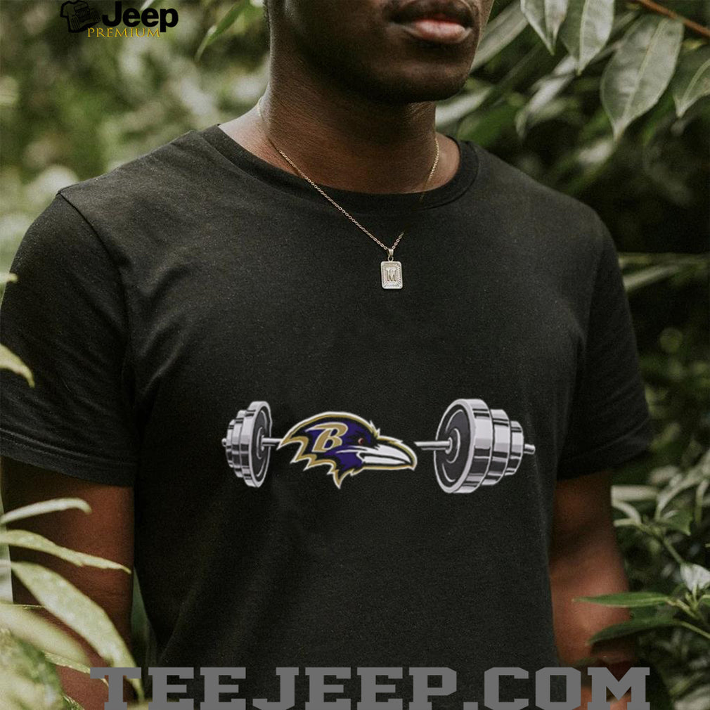 Ravens Barbell Baltimore Football Weightlifting Spirit Of True Champions Shirt