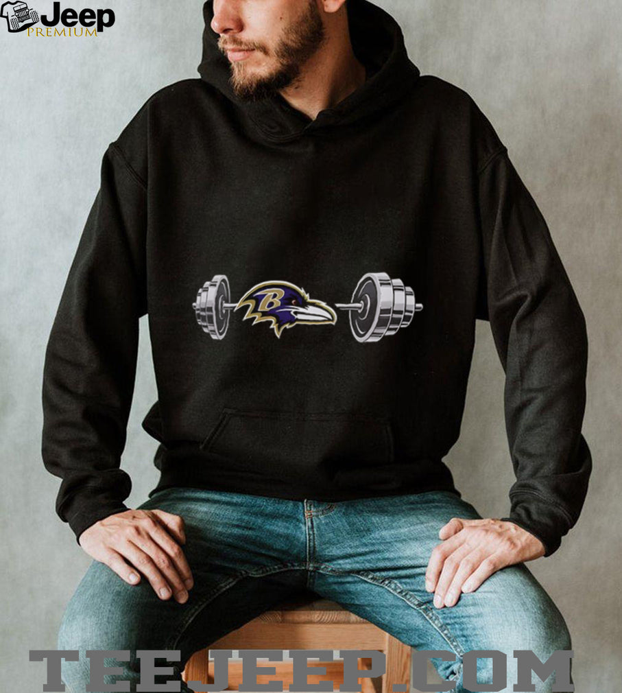 Ravens Barbell Baltimore Football Weightlifting Spirit Of True Champions Shirt
