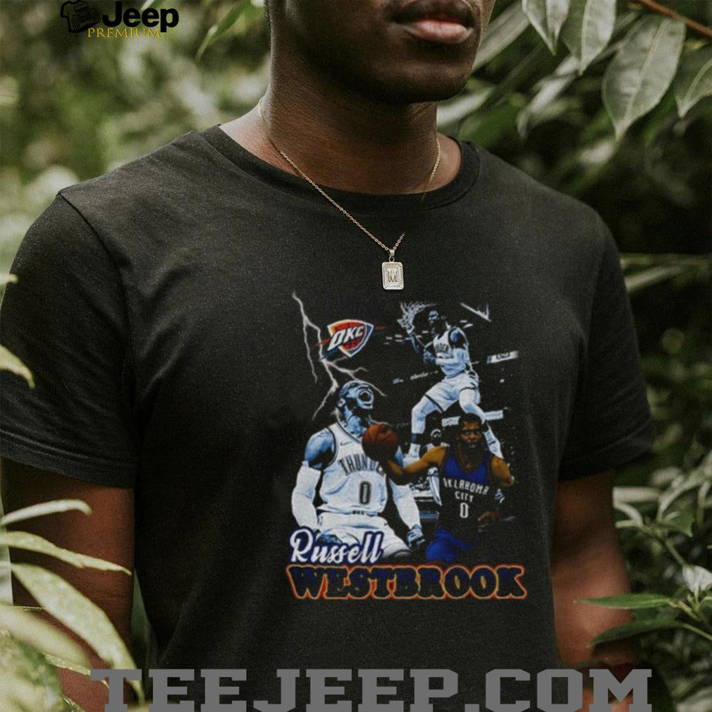 Russell Westbrook Vintage OKC Thunder Retirement graphic shirt