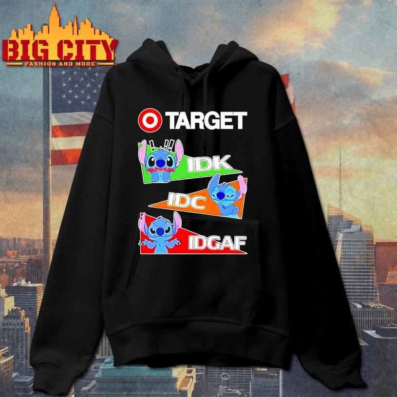 Stitch X Target Idk I Dont Know Idc I Dont Care Idgaf Shirt