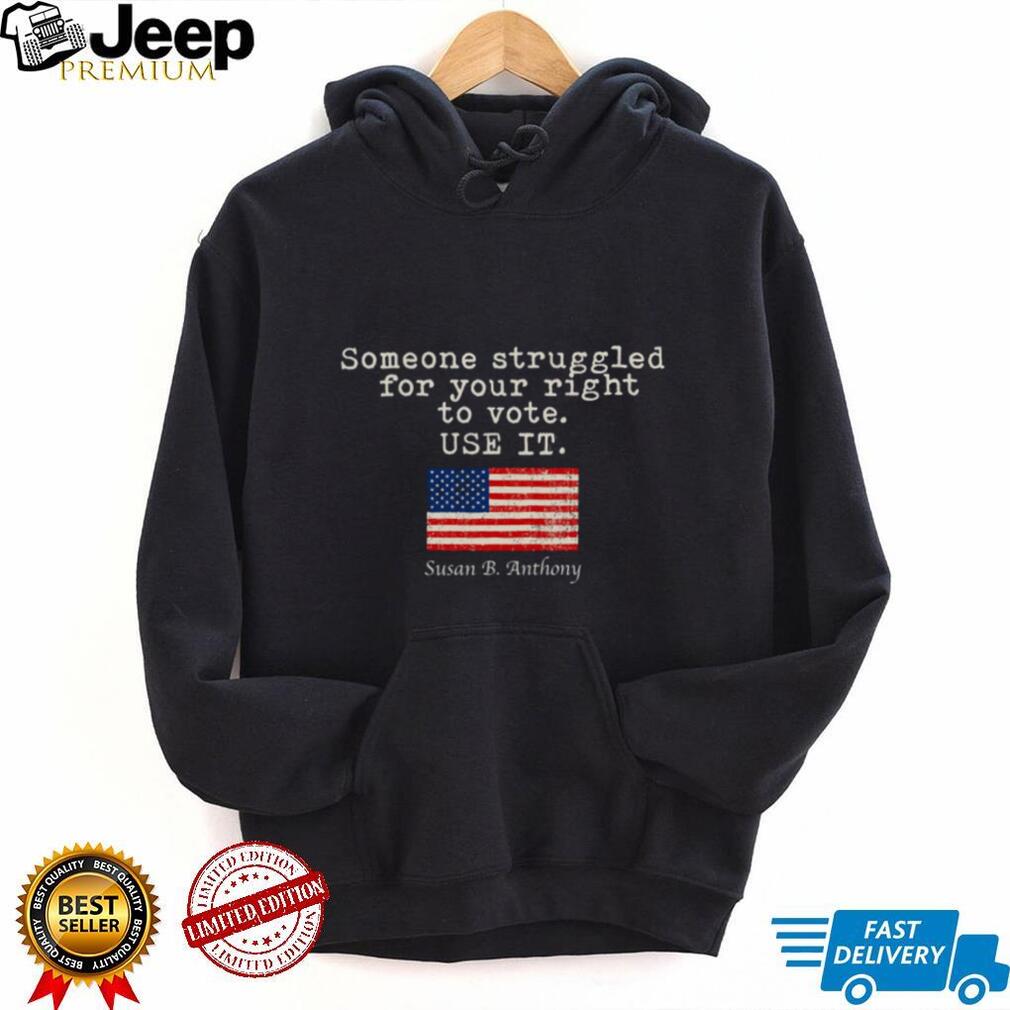 Susan B Anthony Right To Vote American Flag Shirt