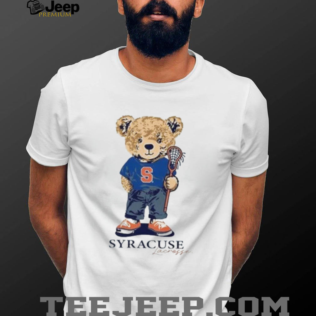 Syracuse Lacrosse Bear Mascot Orange shirt