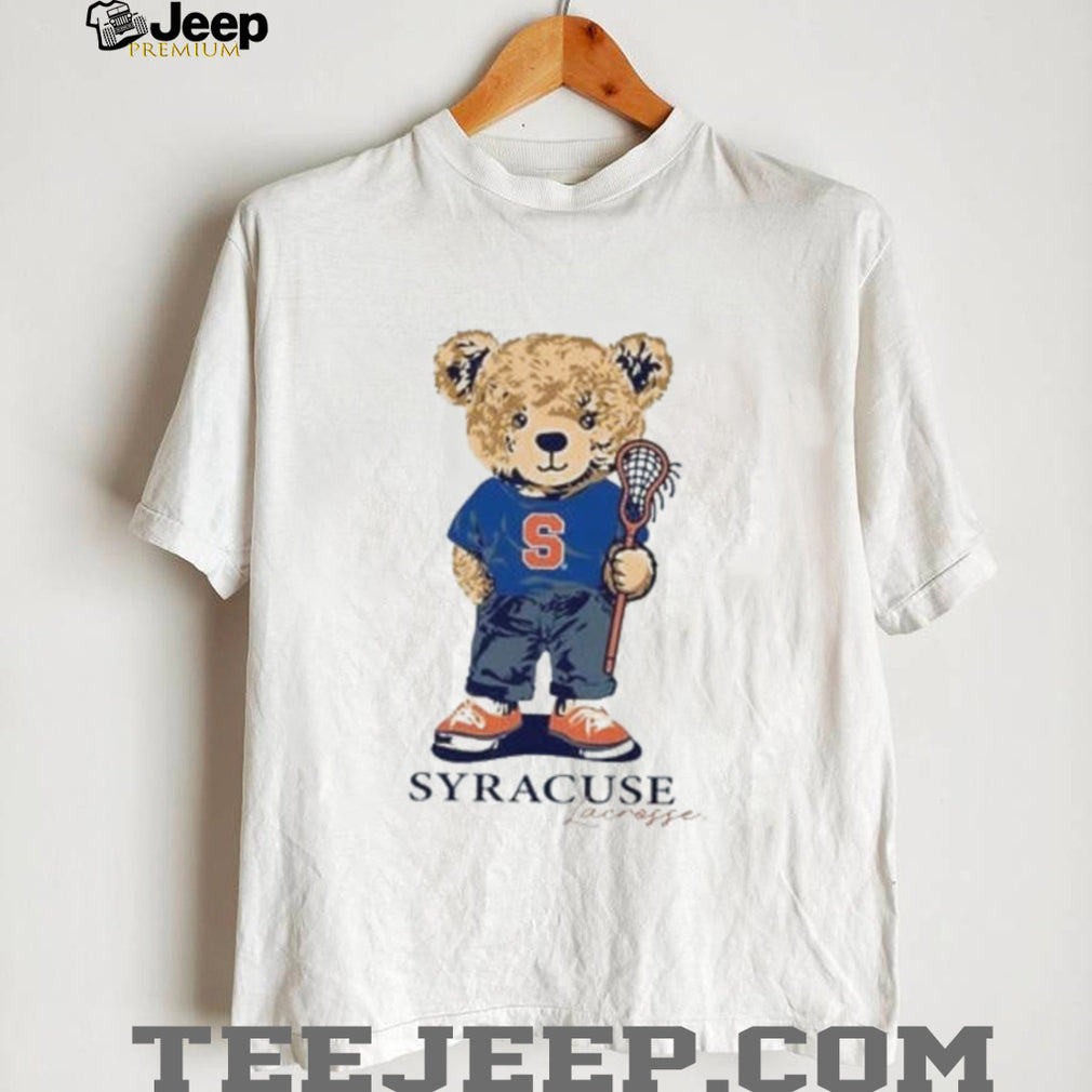 Syracuse Lacrosse Bear Mascot Orange shirt