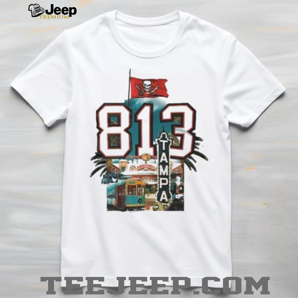 Tampa 813 Collage Ybor City Bucs shirt