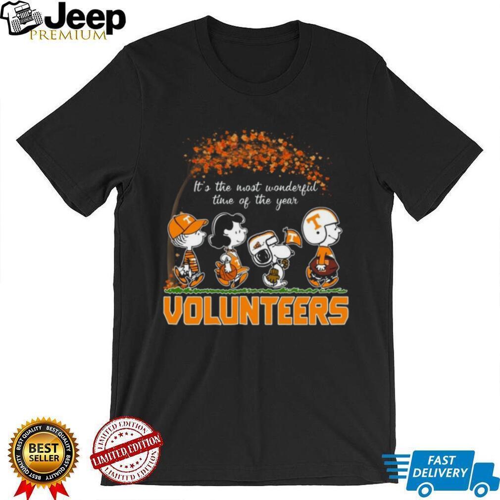 Tennessee Volunteers Peanuts Football Fall Time Coffee Shirt