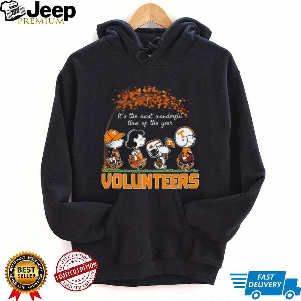 Tennessee Volunteers Peanuts Football Fall Time Coffee Shirt