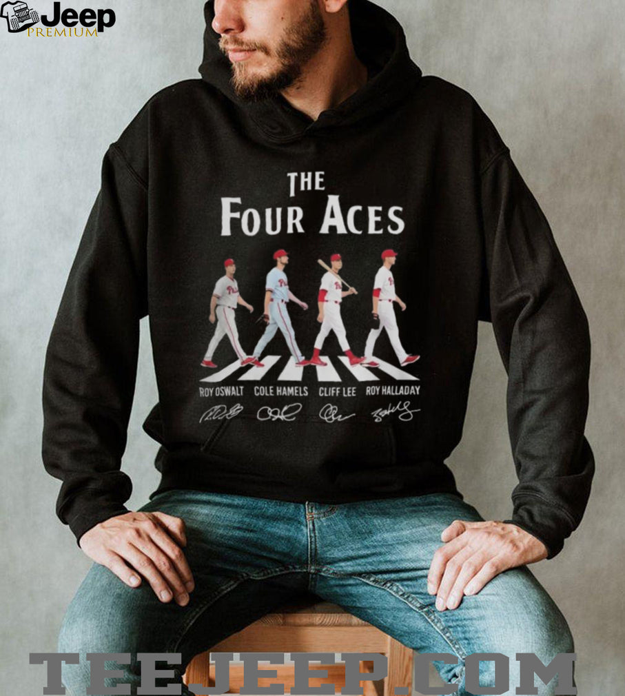 The Four Philadelphia Phillies Baseball Abbey Road Shirt