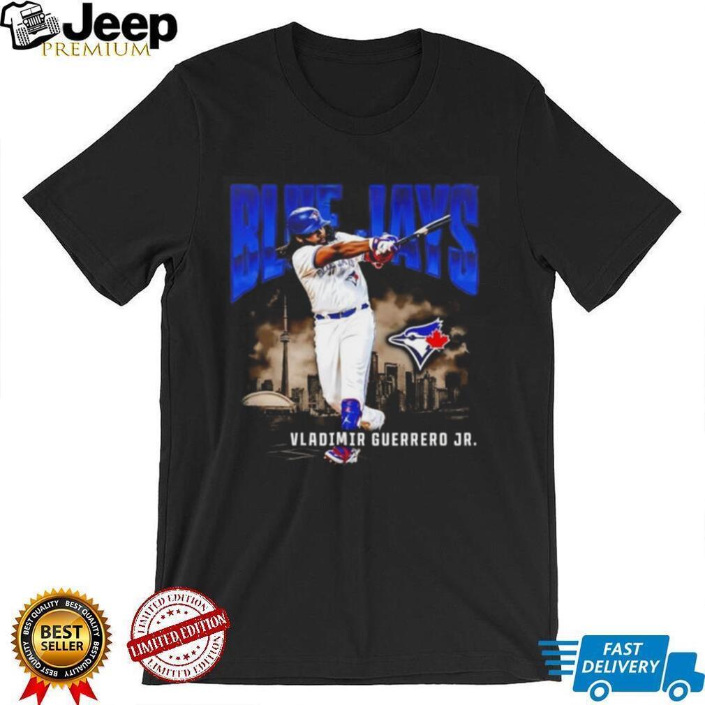 Toronto Blue Jays Vladimir Guerrero Jr. Nowbestshirt Slugger Swing Skyline T Shirt