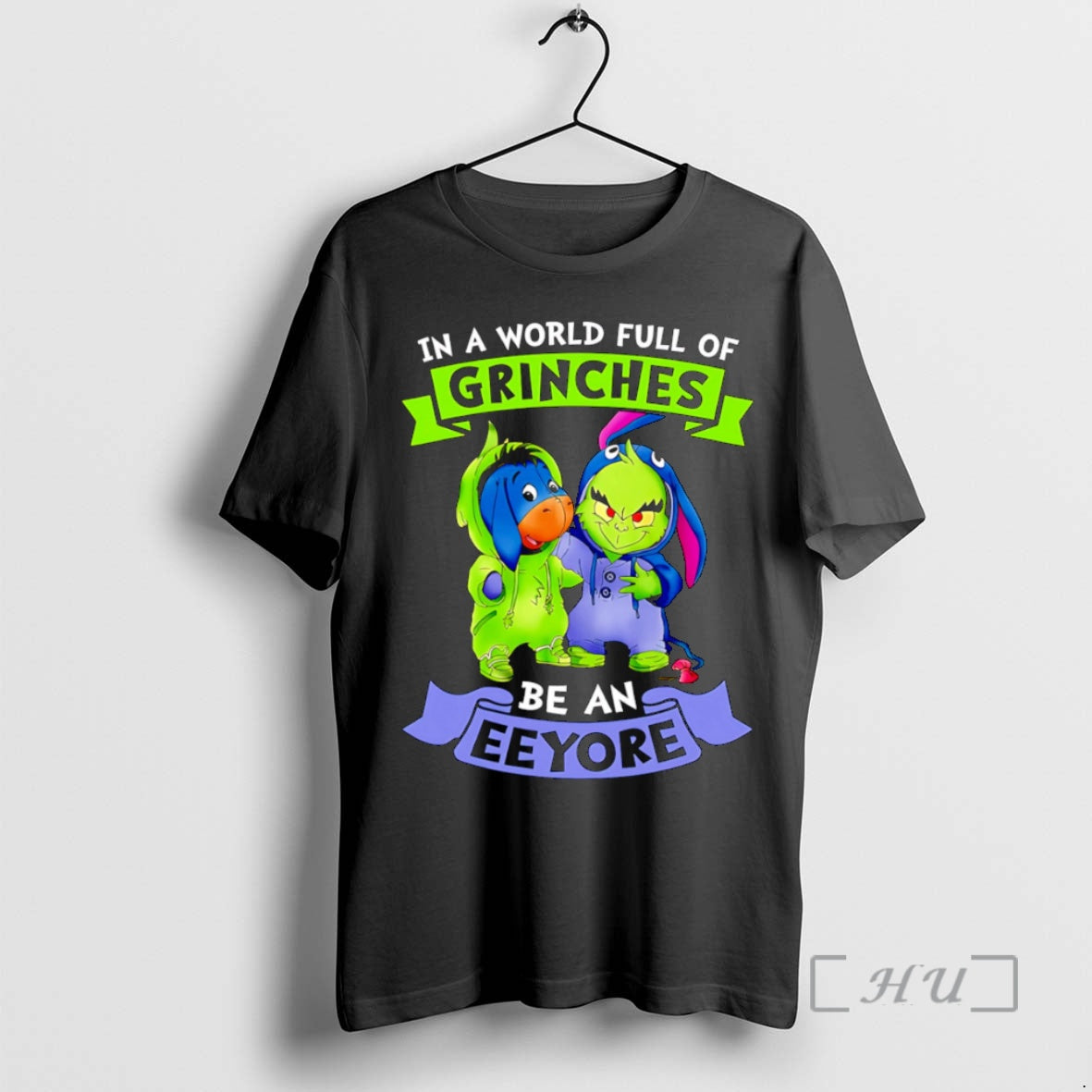 Trending In The World Full Of Grinches Be A Eeyore Premium T Shirt Sweater Hoodie, Sweatshirt | InkPodShop.com