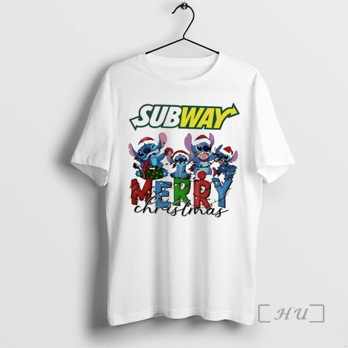 Trending Stitch Merry Christmas Light 2025 X Subway T-Shirts, Hoodie, Sweatshirt | InkPodShop.com