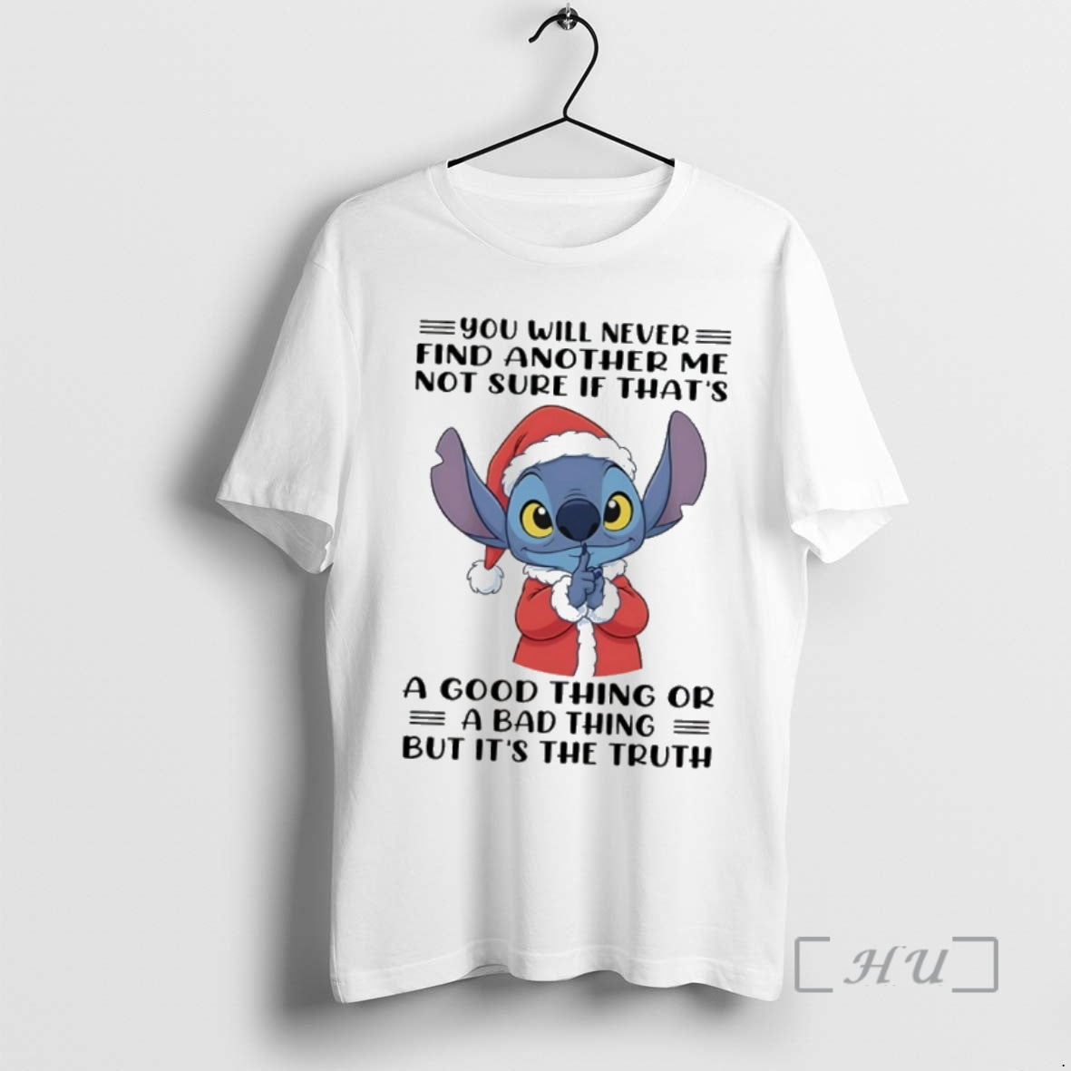 Trending Stitch Santa You Will Never Find Another Me Not Sure If Thats A Good T-Shirts, Hoodie, Sweatshirt | InkPodShop.com