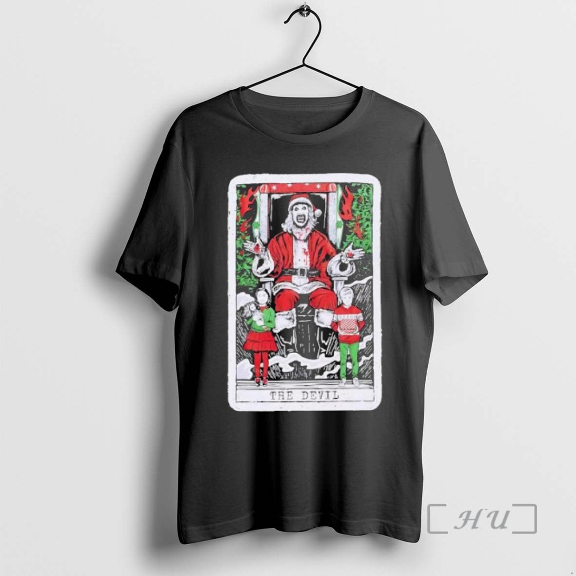 Trending Terrifier 3 Santa Tarot Christmas The Devil Vintage T-Shirts, Hoodie, Sweatshirt | InkPodShop.com