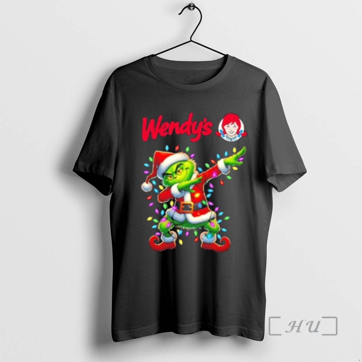 Trending Wendys Grinch Dabbing Merry Christmas Premium T Shirt Sweater Hoodie, Sweatshirt | InkPodShop.com