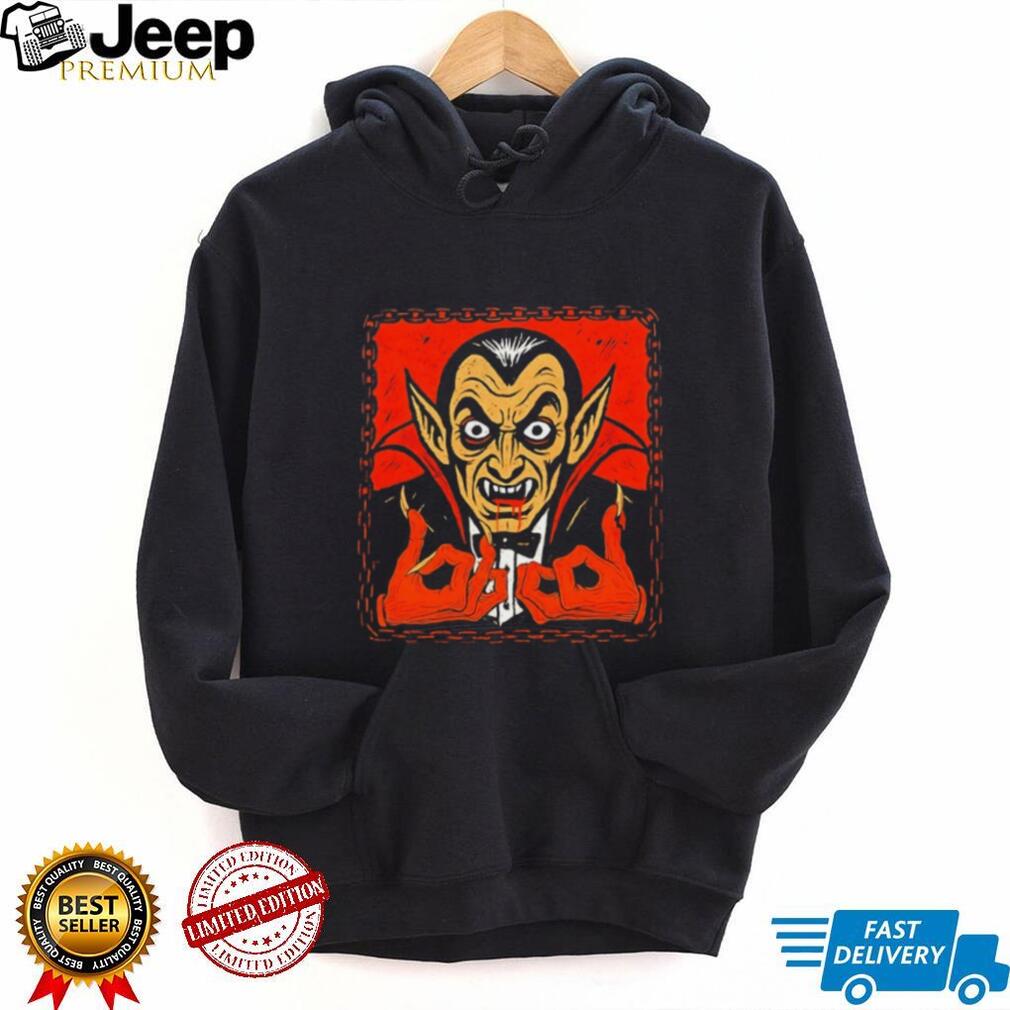 Vampire Dracula Hand Sign Halloween Horror T Shirt
