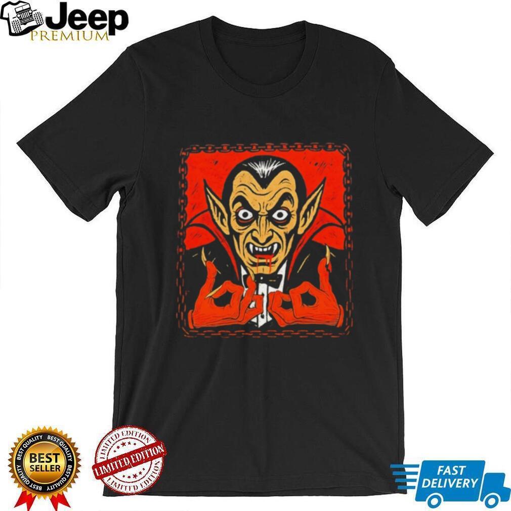Vampire Dracula Hand Sign Halloween Horror T Shirt