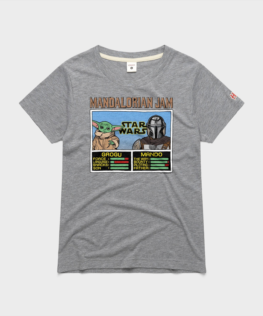 Women's Mandalorian Jam Grogu And Mando