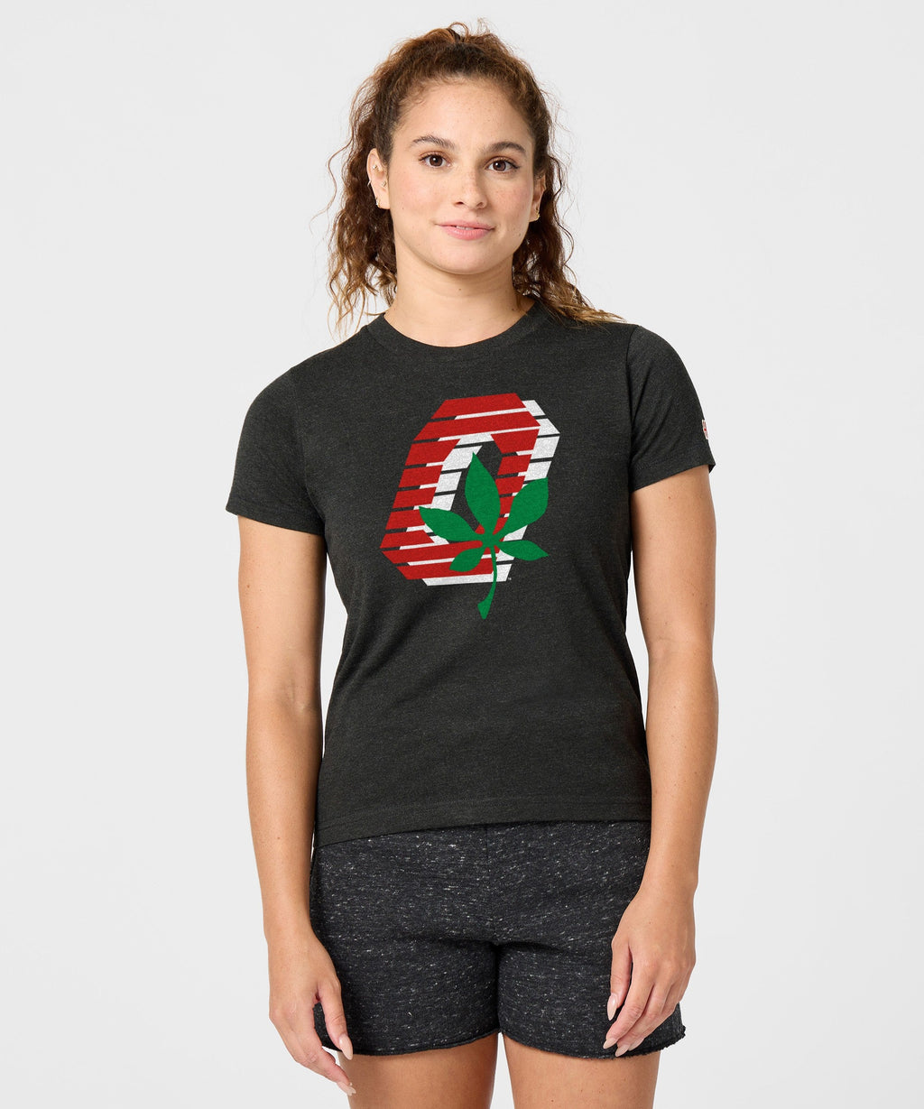 Women's Ohio State Buckeye Leaf