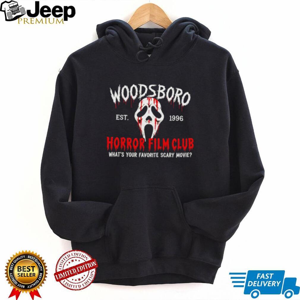 Woodsboro Horror Film Club What’s Your Favorite Scary Movie shirt